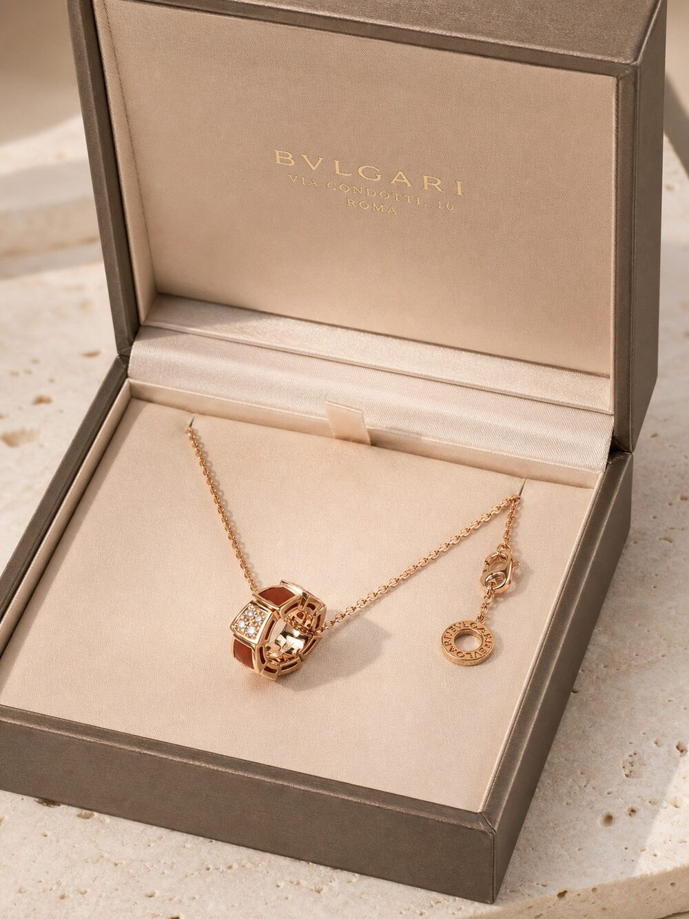 Bulgari Refined Statement Necklace Style 1 | New with Box - Picture 2 of 9